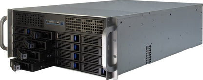 Inter-Tech 4U-4416L | Server Rack Case | Zwart/Zilver - Matmuis