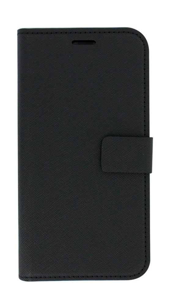 Mobiparts Saffiano Wallet Case | Apple iPhone X, iPhone XS | Black