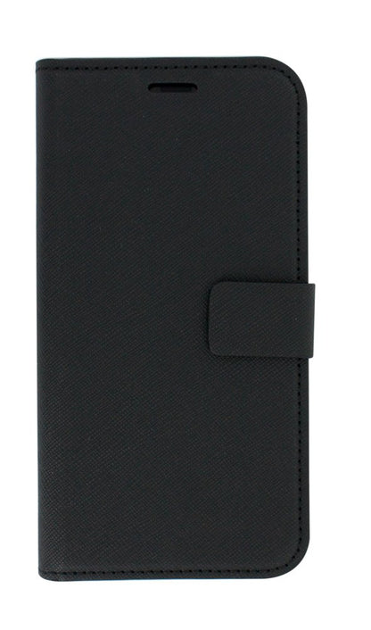 Mobiparts Saffiano Wallet Case | Apple iPhone X, iPhone XS | Black