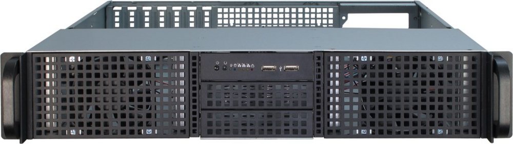 Inter-Tech IPC 2U-20248 | Server Rack Case | Zwart - Matmuis