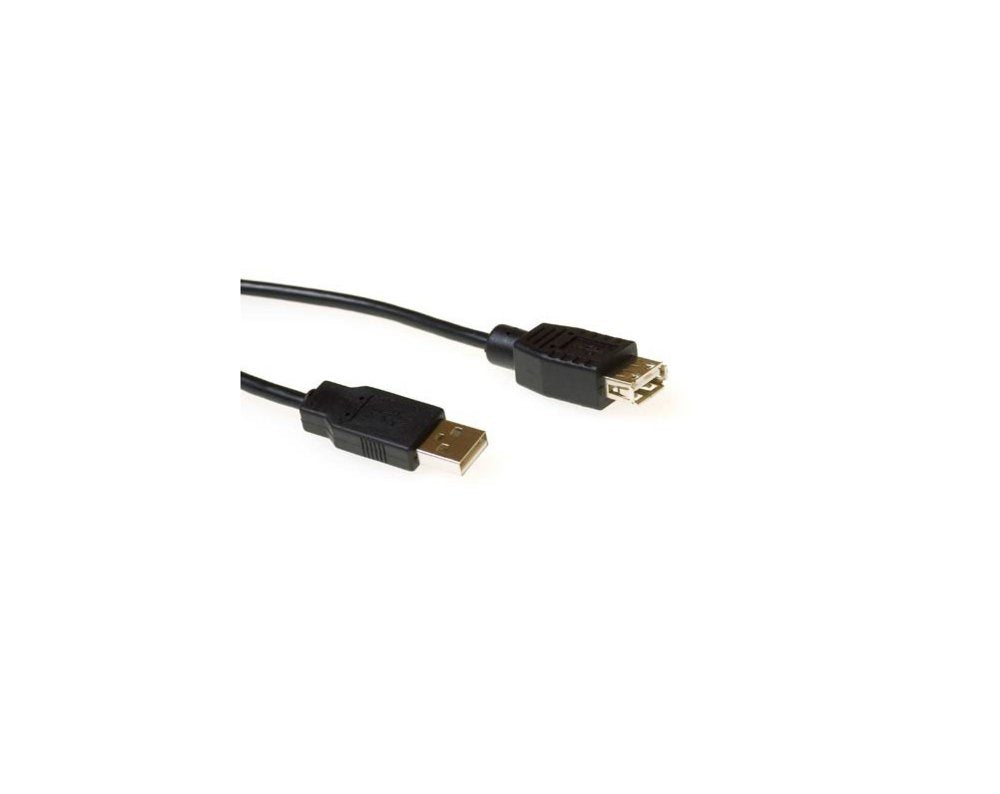 ACT | USB 2.0 Verlengkabel | USB-A Male naar USB-A Female | Zwart - Matmuis