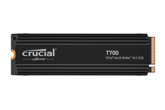 Crucial T700 | 4TB NVMe SSD | M.2 Gen5 | 12.400MB/s Lezen | 11.800MB/s Schrijven | Heatsink - Matmuis - Matmuis