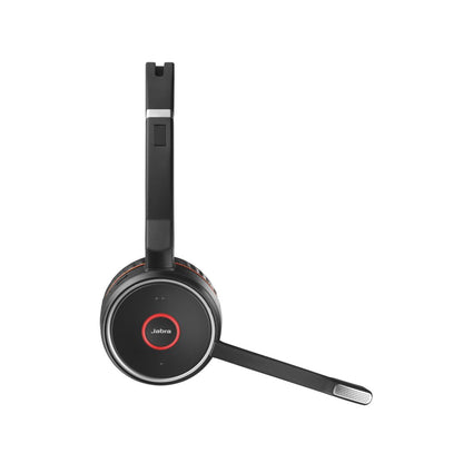 Jabra Evolve 75 | Draadloze On-Ear Stereo Headset | Bluetooth | Zwart - Matmuis - Matmuis