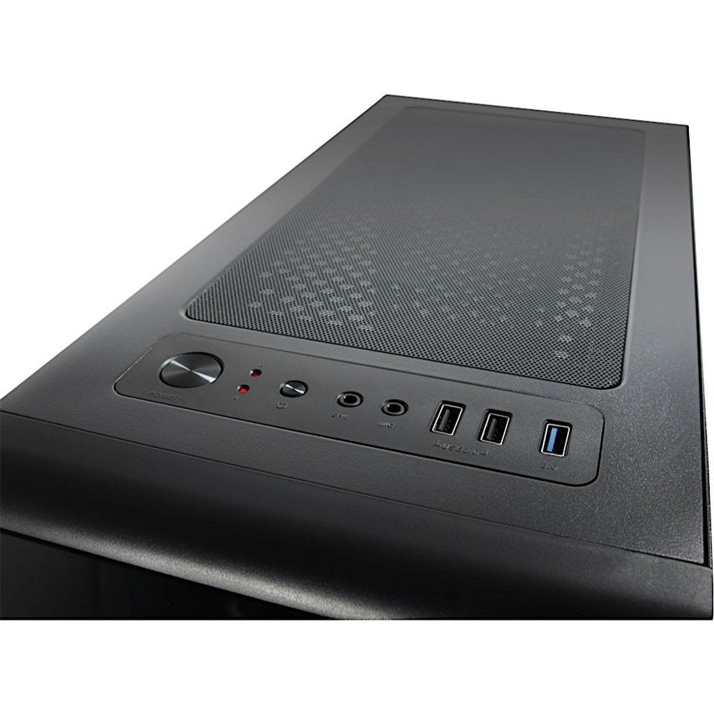 Inter-Tech CXC2 Blue Light | Midi Tower Case | Zwart - Matmuis