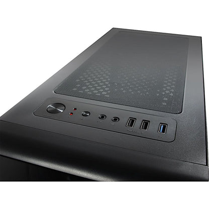 Inter-Tech CXC2 Blue Light | Midi Tower Case | Zwart - Matmuis
