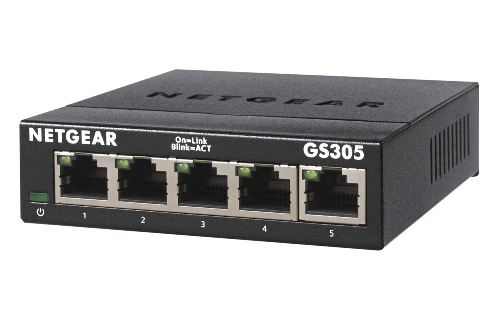 NETGEAR GS305 | Netwerk-switch | Unmanaged | L2 | 5-poorts Gigabit Ethernet (10/100/1000) | Zwart - Matmuis