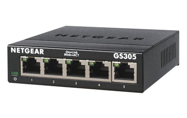 NETGEAR GS305 | Netwerk-switch | Unmanaged | L2 | 5-poorts Gigabit Ethernet (10/100/1000) | Zwart - Matmuis
