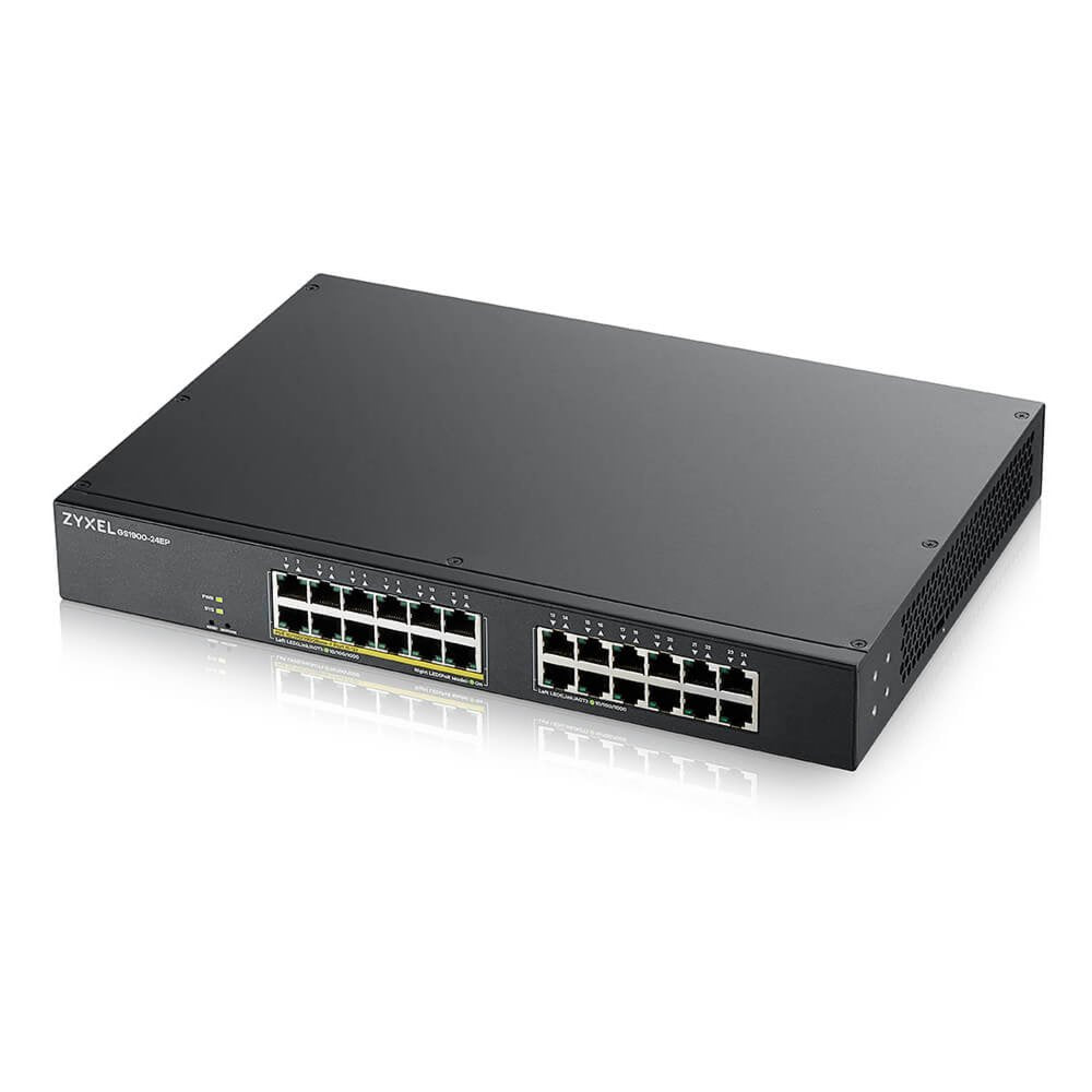 Zyxel GS1900-24EP | Managed L2 Switch | 24 Poorten | Gigabit Ethernet | PoE - Matmuis