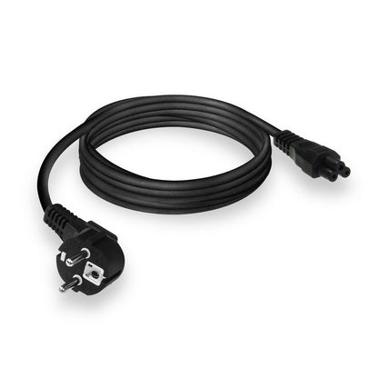 ACT AC3310 | Elektriciteitssnoer | 2 Meter | CEE7/7 naar C5 Stekker (3-Pin) | Zwart - Matmuis - Matmuis