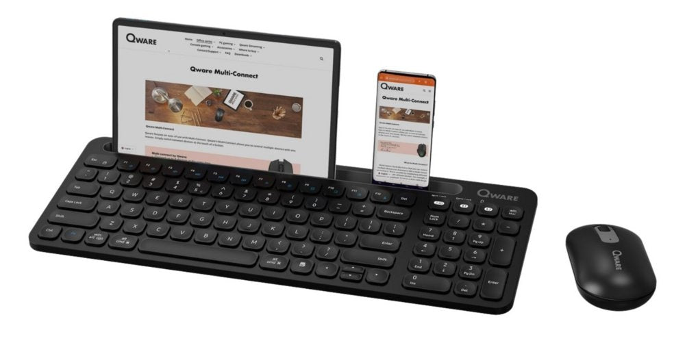 QWARE Wireless Desktop Combo Florence Zwart | Returned - Matmuis