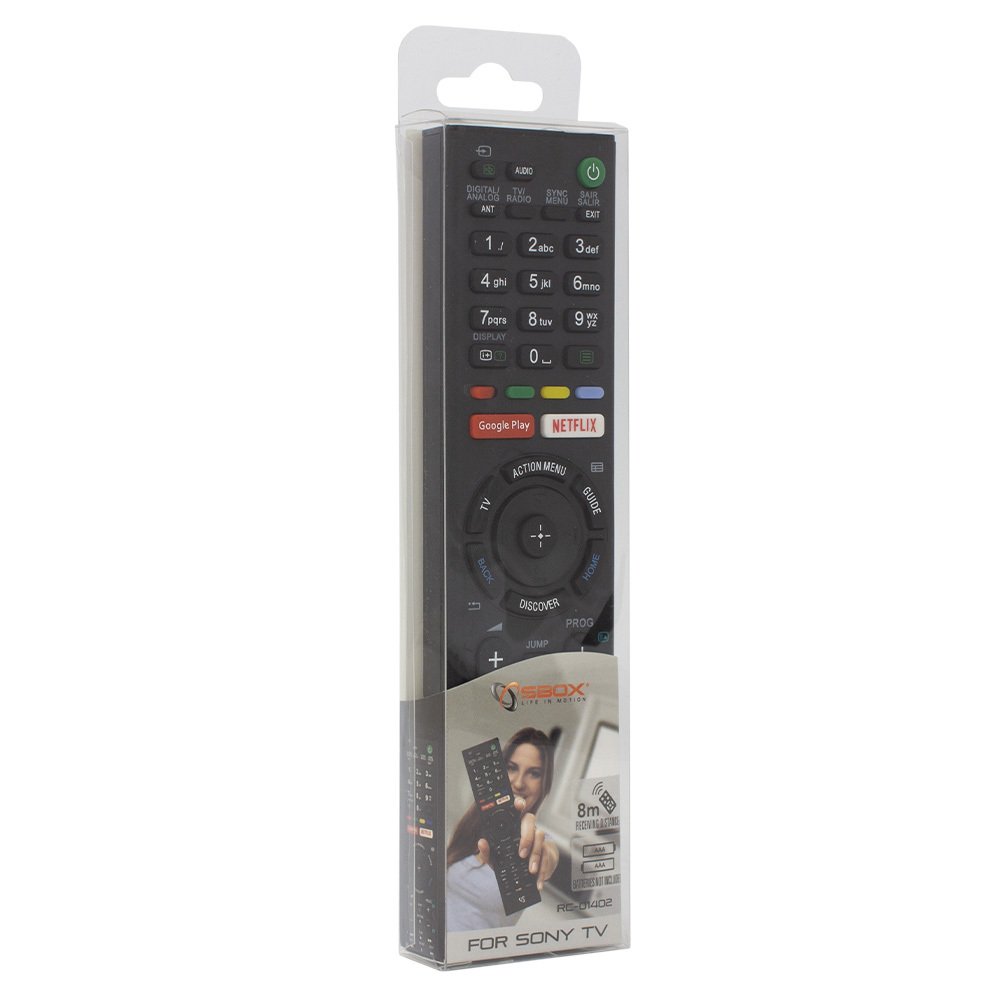 SBOX RC-01402 | Afstandsbediening | Geschikt voor Sony TV's | Zwart - Matmuis