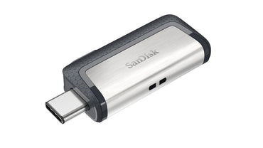 SanDisk Ultra Dual Drive USB Type-C | 128GB USB Flash Drive | USB Type-A / USB Type-C 3.2 Gen 1 (3.1 Gen 1) | Zwart, Zilver - Matmuis