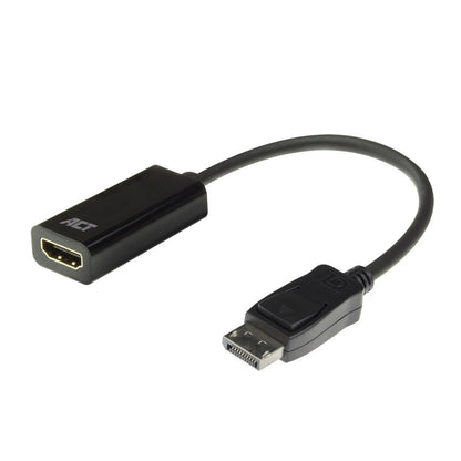 ACT AC7555 DisplayPort naar HDMI Adapter | Female | 4K | Zip Bag - Matmuis - Matmuis