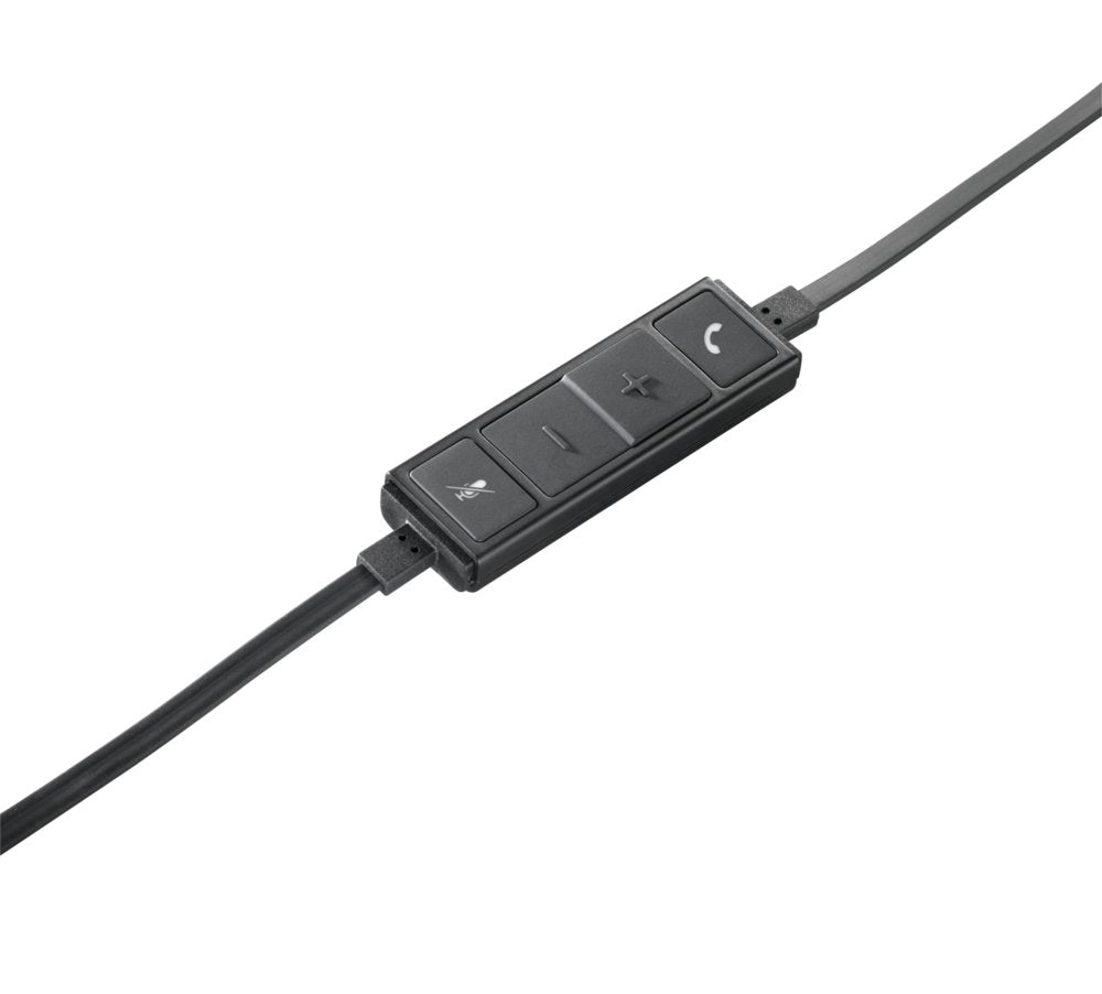 Logitech H650e | Bedrade On-ear Mono Headset | USB-A | Zwart/Zilver - Matmuis - Matmuis