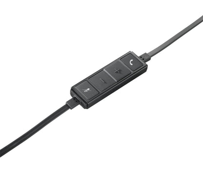 Logitech H650e | Bedrade On-ear Mono Headset | USB-A | Zwart/Zilver - Matmuis - Matmuis