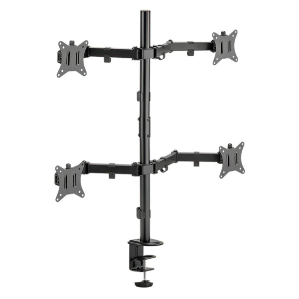 SBOX LCD-352/4-2 | Verstelbare Monitor-bureaubeugel | Tot 32" | Max 9kg | VESA 100x100 | 4 Monitoren
