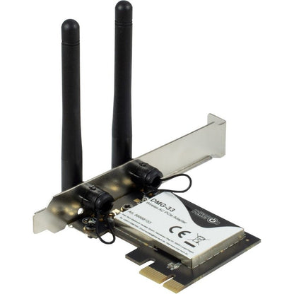 Inter-Tech DMG-33 | Wi-Fi 5 PCIe Adapter | Dual-band (2,4 GHz / 5 GHz) | 1300 Mbps | PCIe x1 - Matmuis - Matmuis