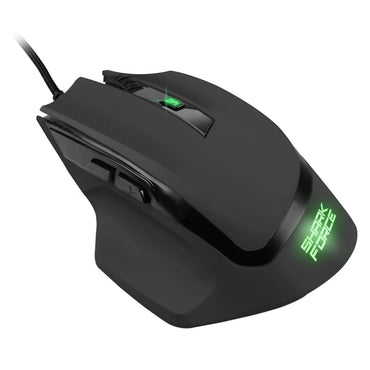 Sharkoon SHARK Force II | Bekabelde Gaming Muis | Rechtshandig | USB-A | 4200 DPI | Zwart - Matmuis - Matmuis