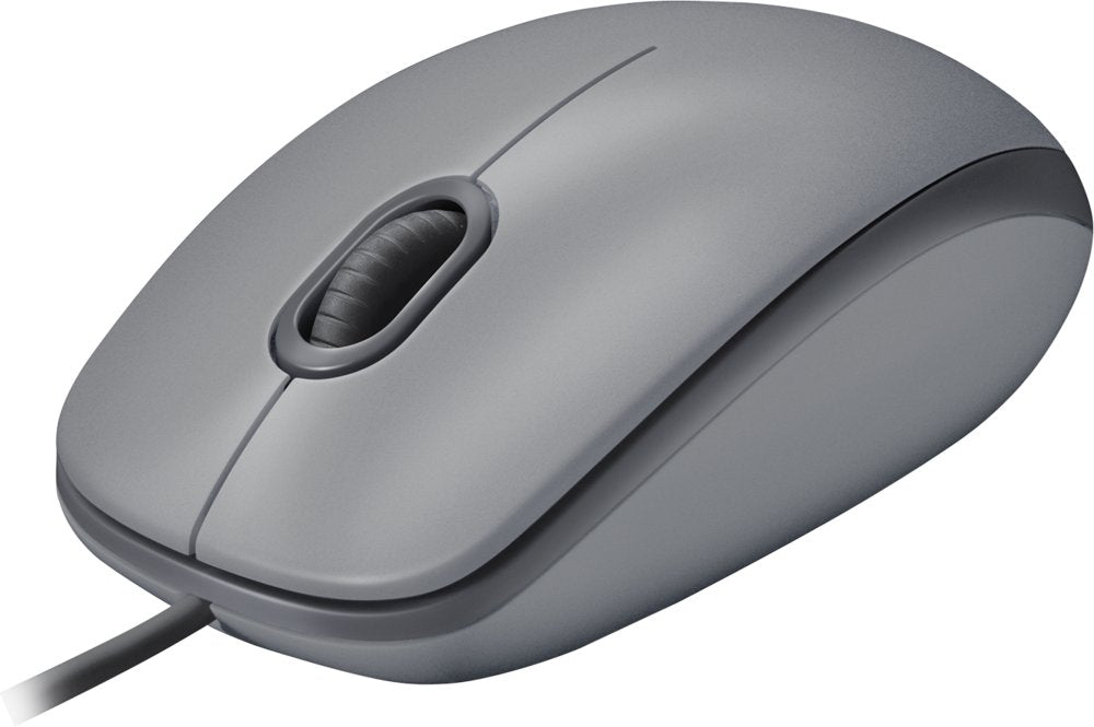 Logitech M110 Silent | Bekabelde Muis | Links- en Rechtshandig | USB-A | 1000 DPI | Grijs - Matmuis - Matmuis