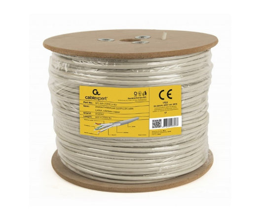 Gembird Cat 6A Netwerkkabel (SPC-6A-LSZHCU-SO) | 305 m | Grijs - Matmuis