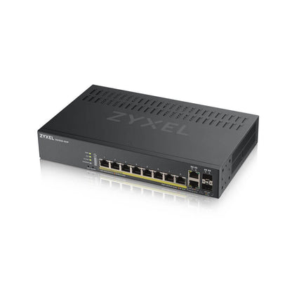 Zyxel GS1920-8HPV2 | Managed Switch | Gigabit Ethernet (10/100/1000) | Power over Ethernet (PoE) | Zwart