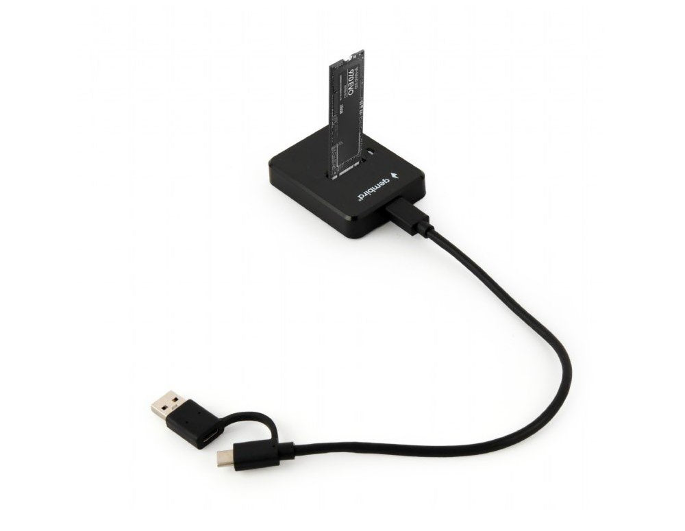 Gembird DD-U3M2 | M.2 SATA & NVMe SSD Docking Station | USB 3.2 Gen 1 Type-C
