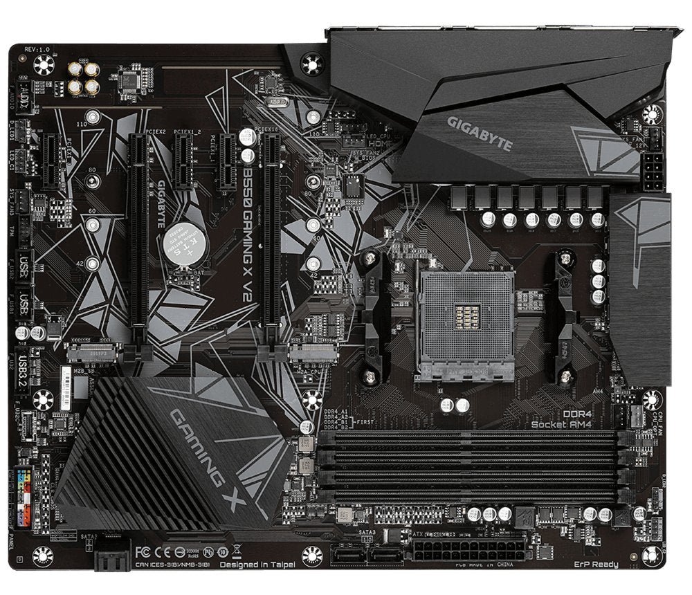 Gigabyte B550 Gaming X V2 | Socket AM4 | AMD B550 | 4xDDR4 | ATX | Moederbord - Matmuis - Matmuis