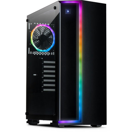 Inter-Tech S-3906 Renegade RGB | Midi Tower Case | Zwart - Matmuis