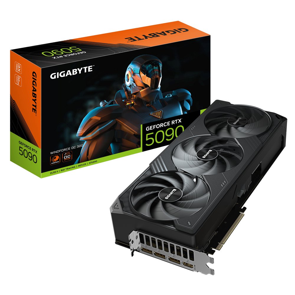 Gigabyte GeForce RTX 5090 WINDFORCE OC | 32GB GDDR7 VRAM | 4K Gaming & AI | Videokaart | GPU | Nvidia - Matmuis