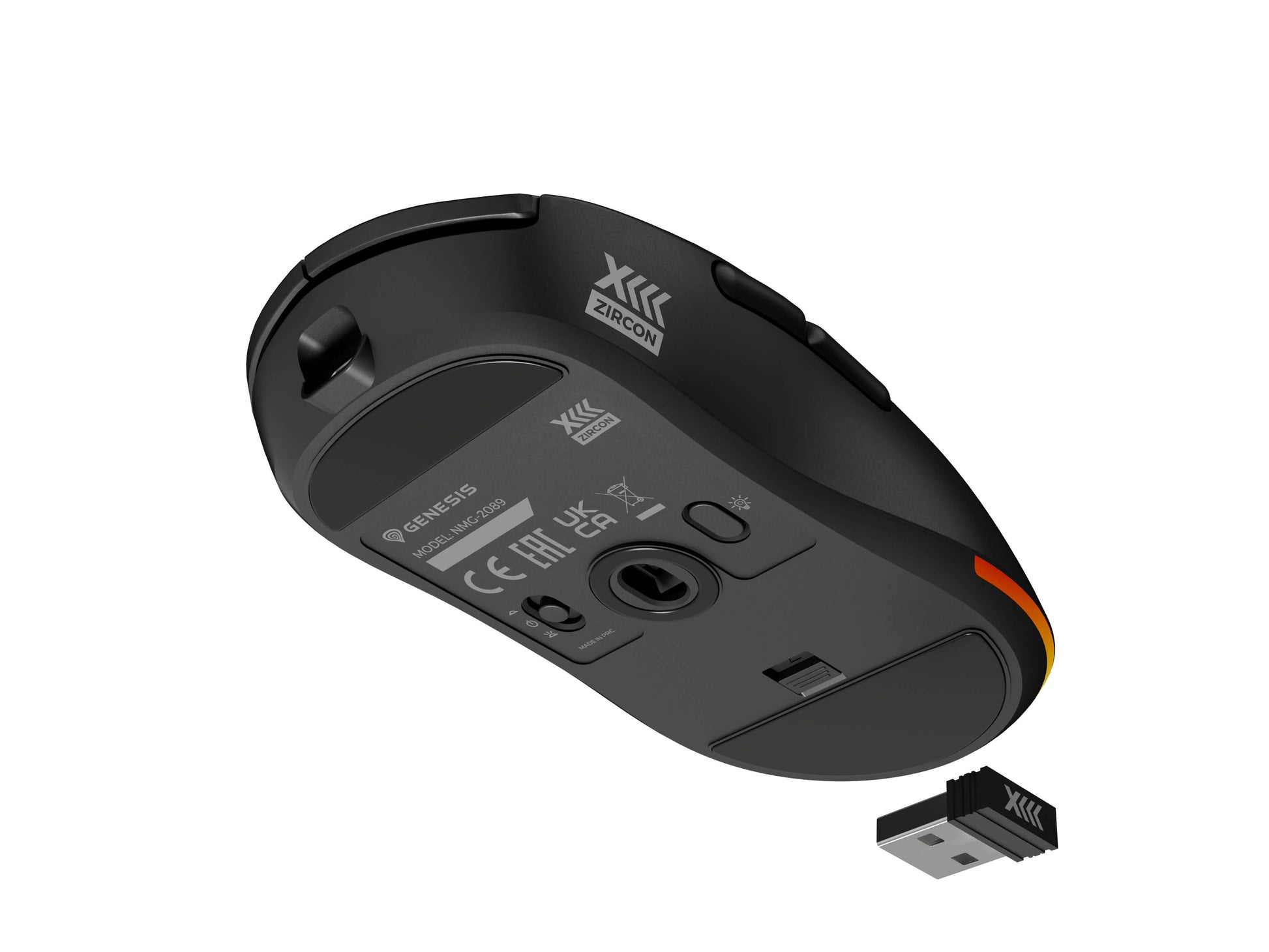 GENESIS Zircon XIII Gaming Muis Draadloos + USB Type-C Optisch 26000 DPI | Matmuis