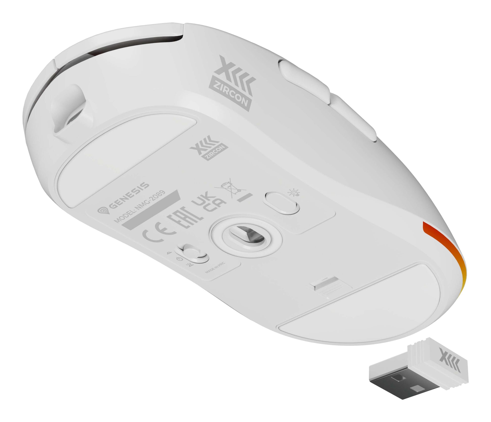 GENESIS Zircon XIII Gaming Muis Draadloos + USB Type-C Optisch 26000 DPI | Matmuis