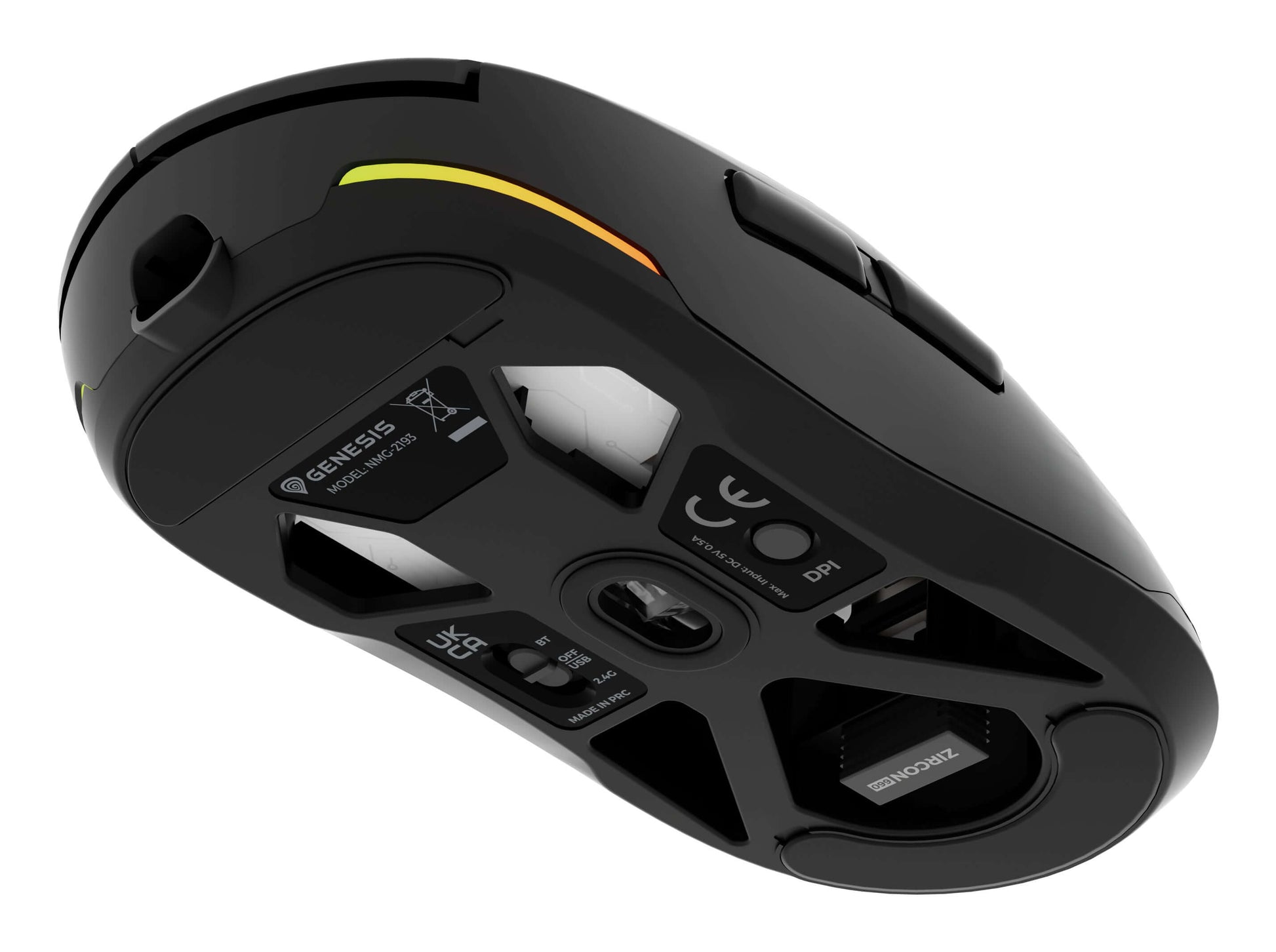 GENESIS Zircon 660 Pro Gaming Muis Draadloos + USB Type-C Optisch 26000 DPI Matmuis