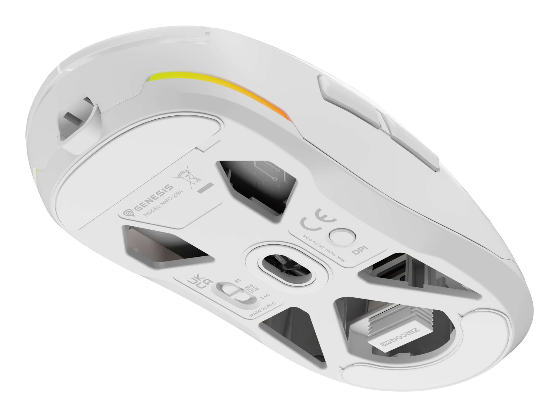 GENESIS Zircon 660 Pro Gaming Muis Draadloos + USB Type-C Optisch 26000 DPI Matmuis