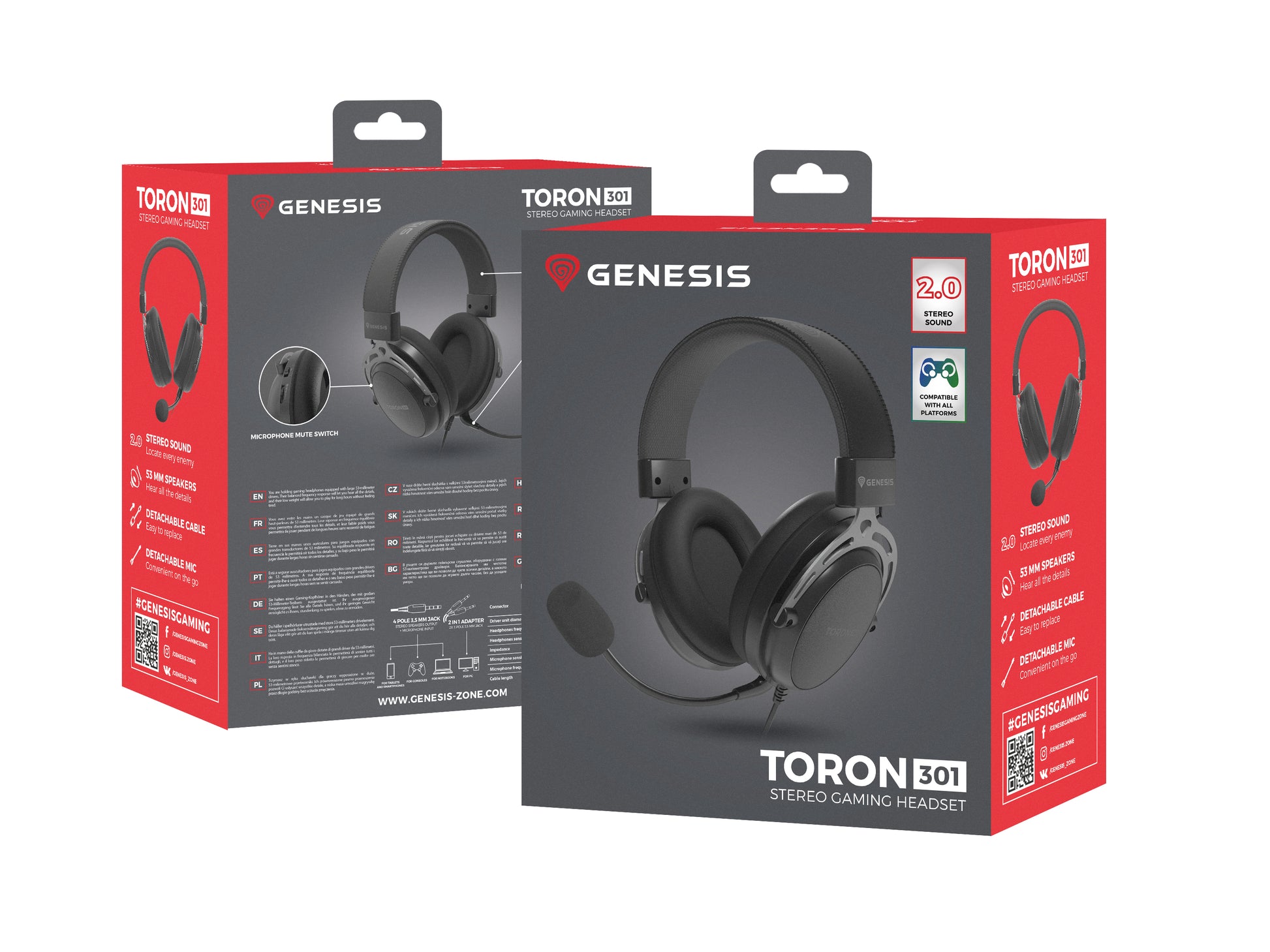 GENESIS Toron 301 Gaming Headset met Microfoon