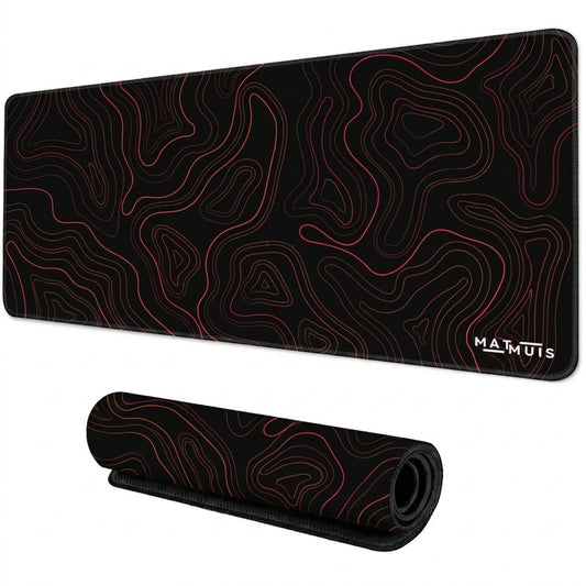 XXL Muismat | Topo Vector Red