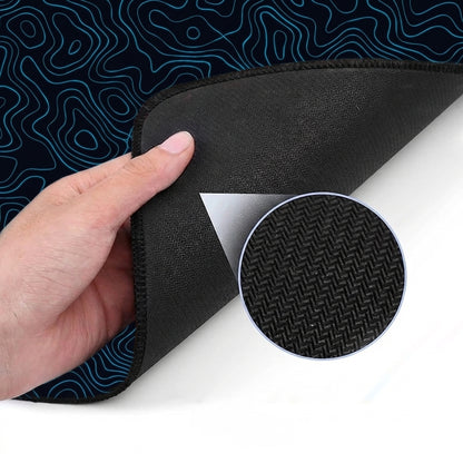 XXL Muismat | Topo Vector Blue
