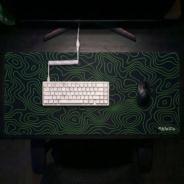 XXL Muismat | Topo Vector Green