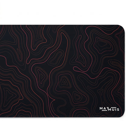 XXL Muismat | Topo Vector Red