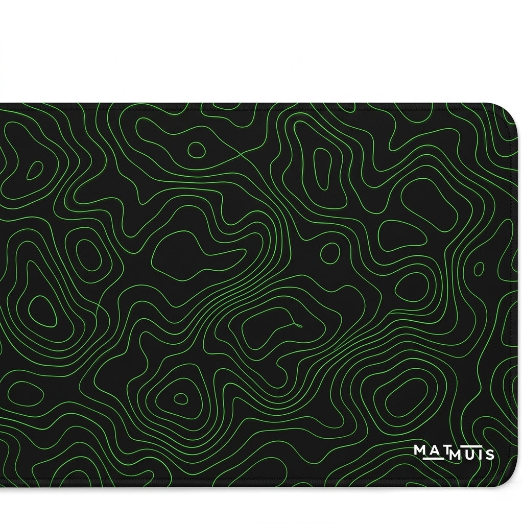 XXL Muismat | Topo Vector Green