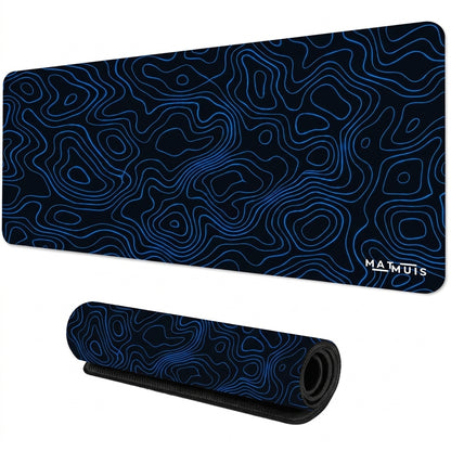 XXL Muismat | Topo Vector Blue