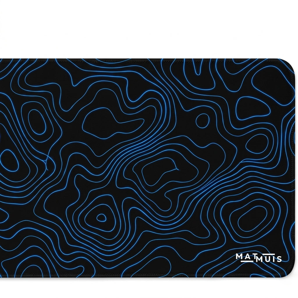 XXL Muismat | Topo Vector Blue