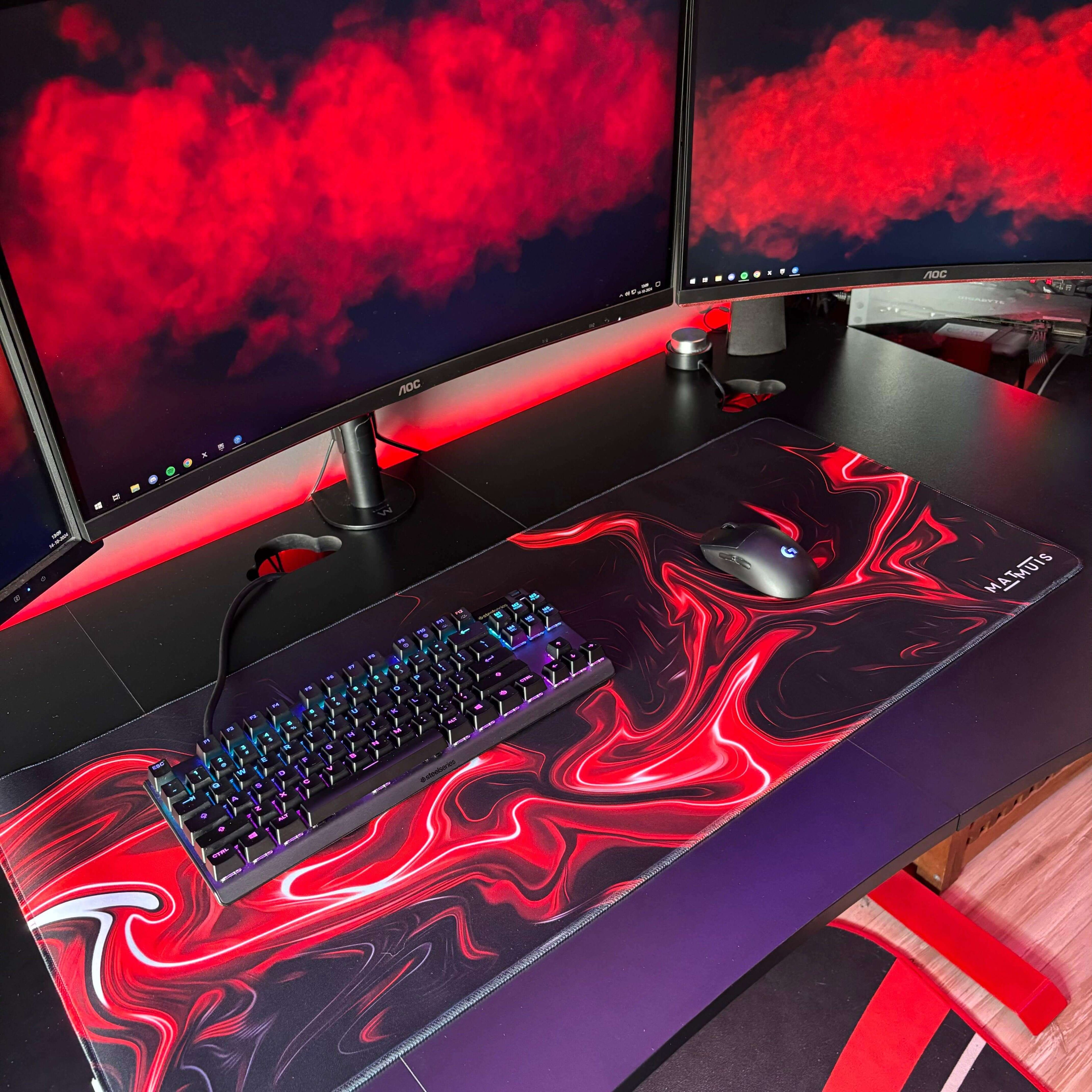 XXL gaming muismat van Matmuis, met uitstekende grip en zacht oppervlak voor optimale prestatiesslider_item_FXbwtD