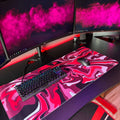 Liquid Abstract Pink Gum | XXL Gaming Muismat