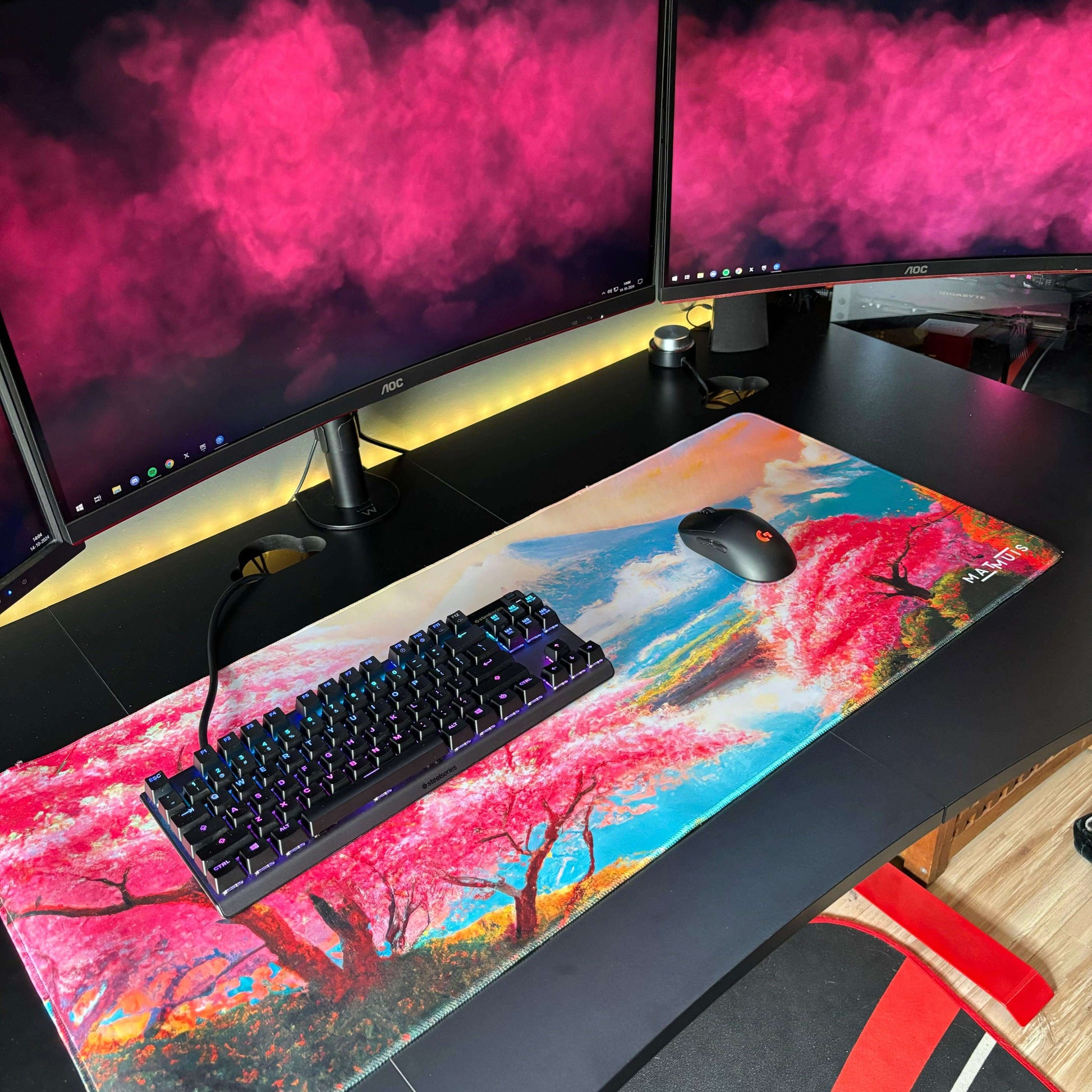 Cherry Blossom Lake | XXL Gaming Muismat