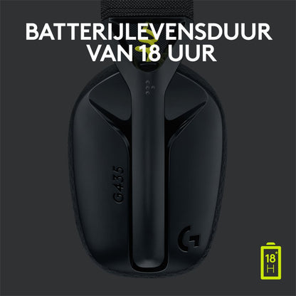 Logitech G435 Wireless Gaming Headset | Bluetooth & Lightspeed | Hoofdband | Zwart - Matmuis - Matmuis