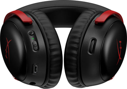 HyperX Cloud III | Draadloze Over-ear Gaming Headset | USB-A & USB-C Receiver | Zwart/Rood - Matmuis - Matmuis