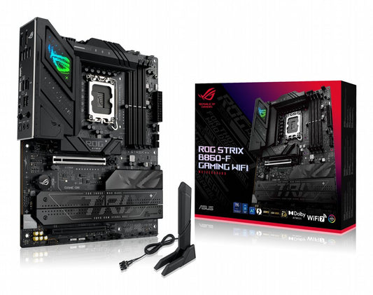 ASUS ROG Strix B860-F GAMING WIFI | Socket LGA 1851 | Intel B860 | 4xDDR5 | ATX | Moederbord - Matmuis - Matmuis