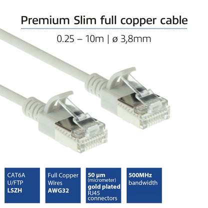 ACT netwerkkabel | Cat6a | U/FTP (STP) | 5 m | Grijs | DC7005