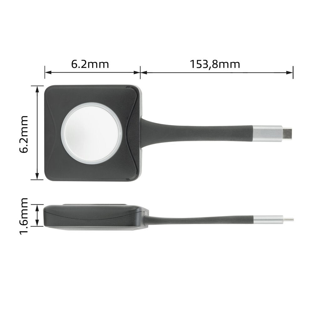 ACT Aero 4K Presentator Knop (AC7961) | USB-C | 4K | Draadloos | Tot 20m | Plug and Play - Matmuis - Matmuis