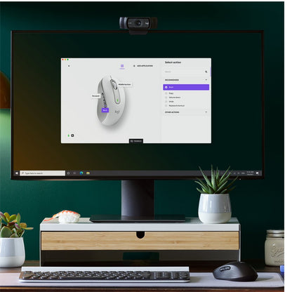 Logitech Signature M650 | Draadloze Muis | Rechtshandig | RF + Bluetooth | 2000 DPI | Wit - Matmuis - Matmuis